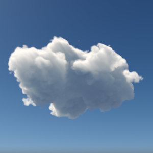 3D realistic cloud