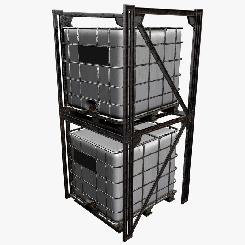 3D ibc containers rack TurboSquid 1299332