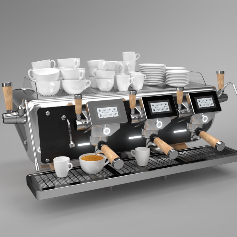 Blender grouped astoria coffee machine 3D model TurboSquid 1299377