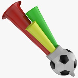 3D soccer horn model