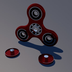 3D spinner fidget model