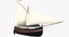 3D sailing boat falkusa gajeta