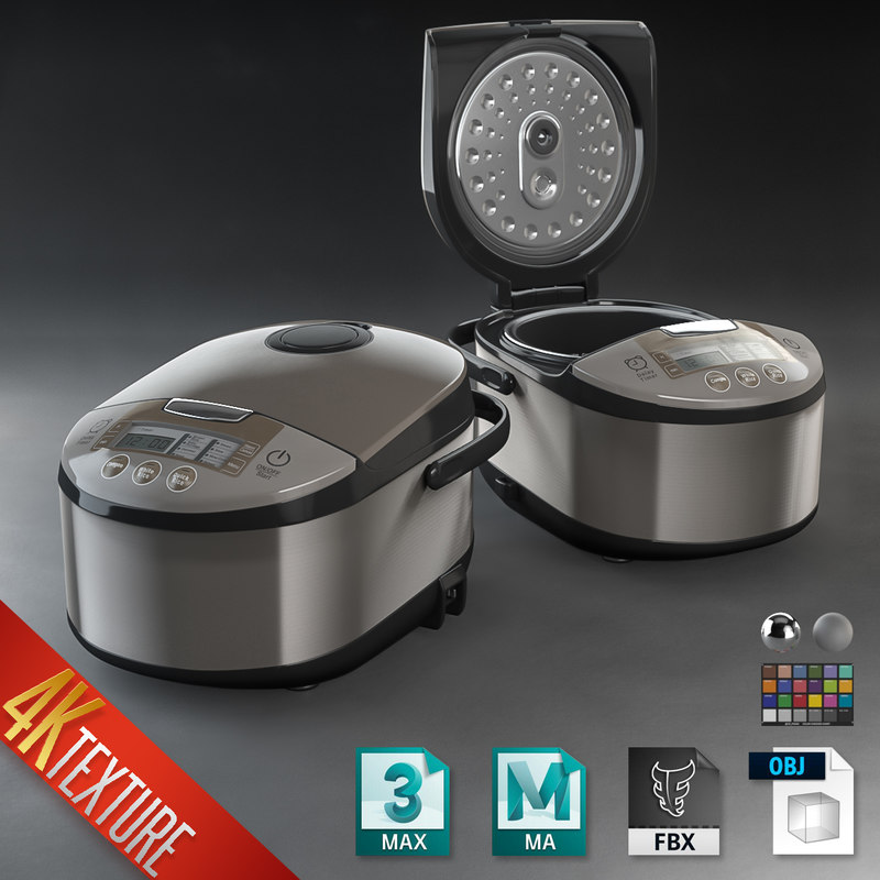 3D modern style rice cooker model TurboSquid 1299661