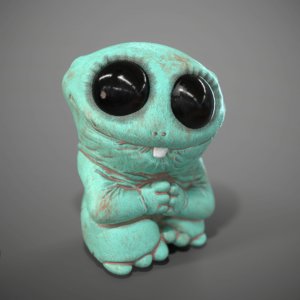 3D model cute monster