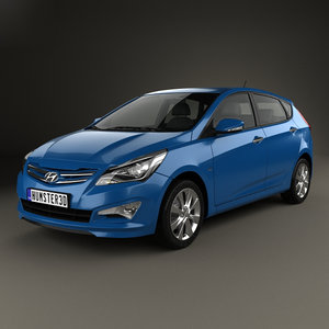 Hyundai verna 3d model