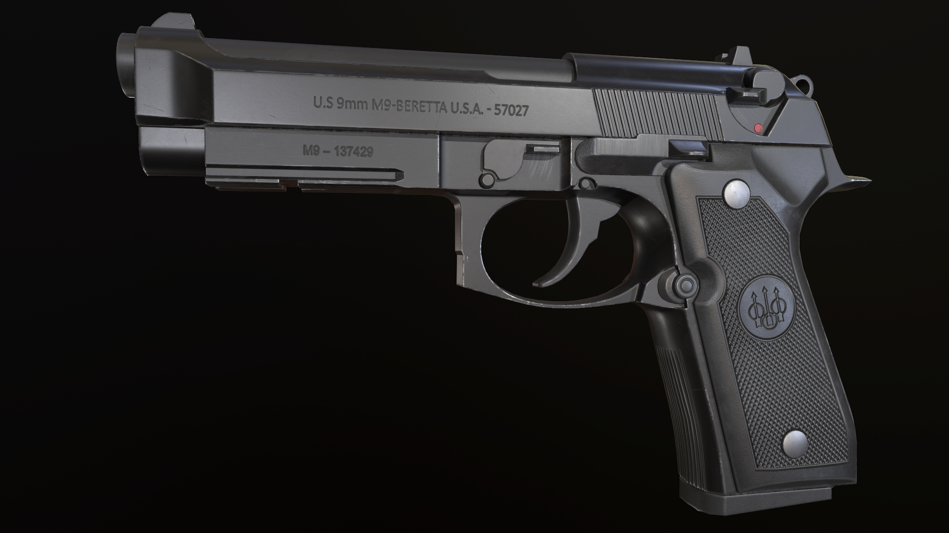 Beretta m9a1 3D model - TurboSquid 1299770