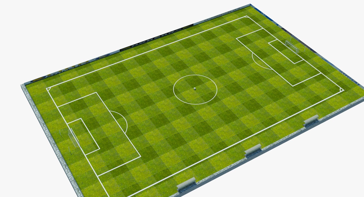 Soccer pitch football model - TurboSquid 1299796