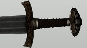 viking slavic sword 3D