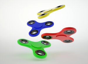 3D fidget spinner toy model