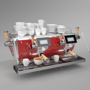 3D blender 2 astoria coffee machine model