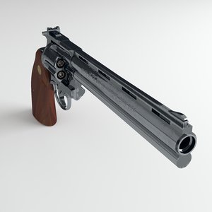 3D model revolver colt