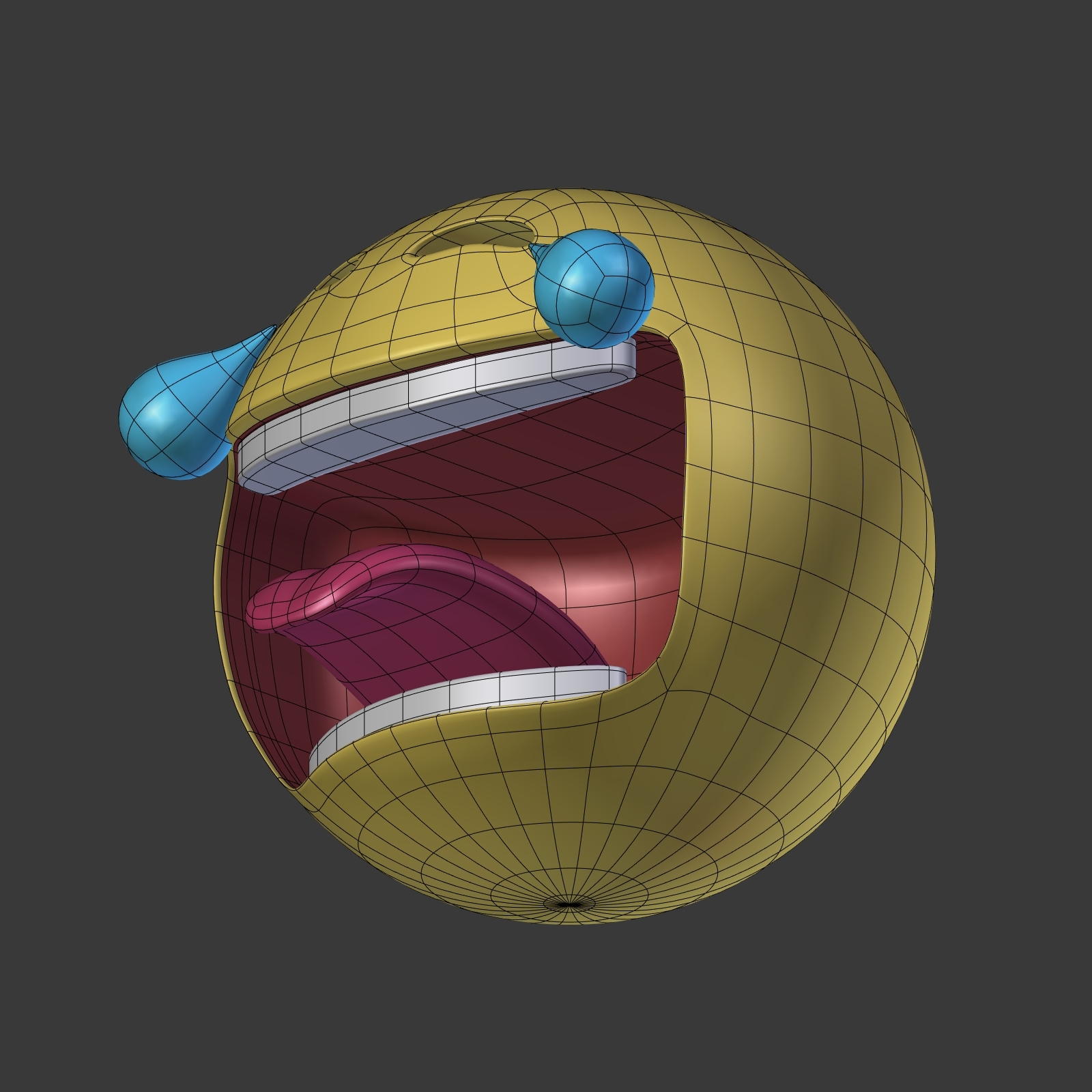 笑脸笑着哭3d模型