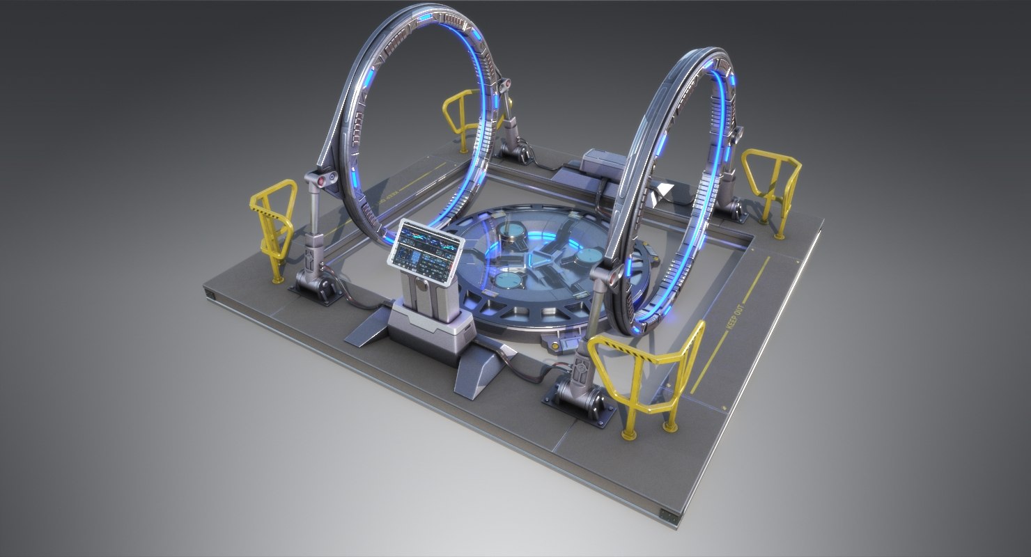 3D sci-fi teleport model - TurboSquid 1300341 : Royalty free 3D model ...