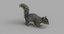 3D squirrel rigged fur 2