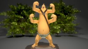 3D model evil ogre warrior