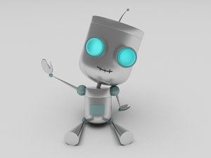 humanoid robot 3D model