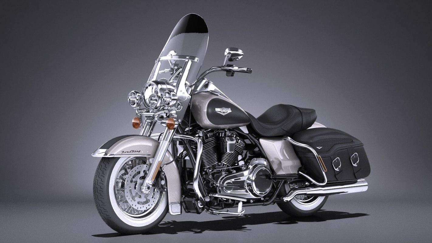 3d Harley Davidson Road King Turbosquid 1300535