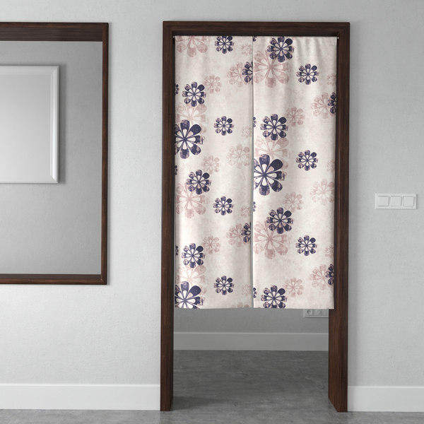 3d Model Japanese Style Door Curtain, Curtains For Door