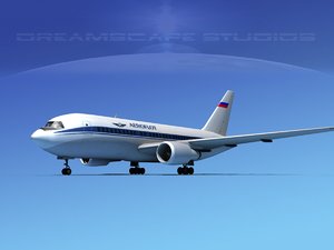 airline boeing 767-200er 3D model