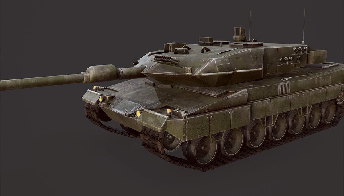 Leopard 2a6 3D model TurboSquid 1300899