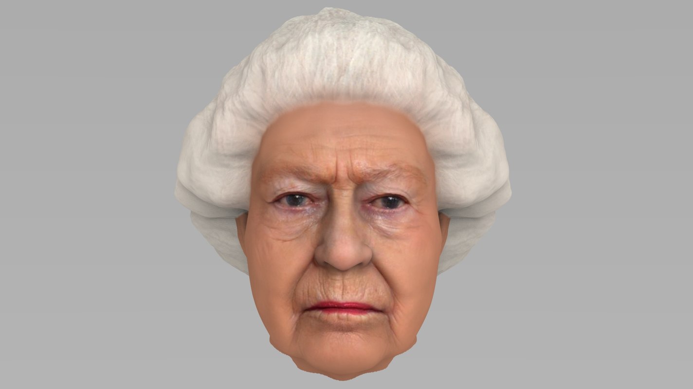 Head queen elizabeth ii 3D model TurboSquid 1300968