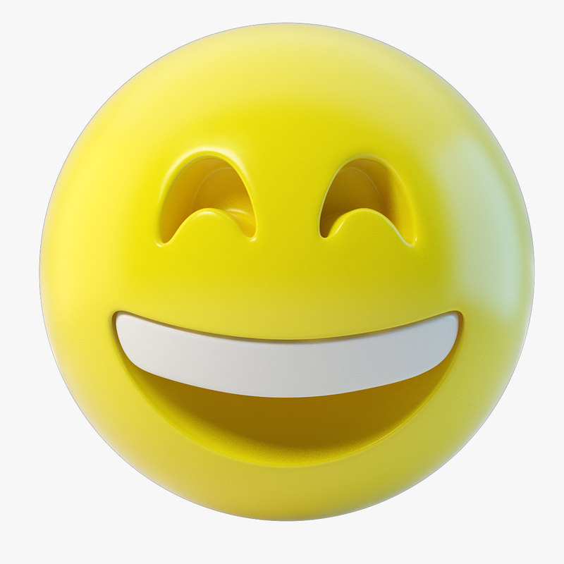 Emoji Happy 3d Turbosquid 1301247