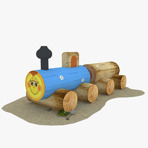 wood locomotive model