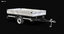 3D small trailer cargo model