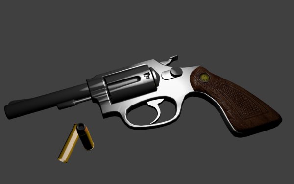 Modelo 3d Revolver Cal 38 Turbosquid 1301368