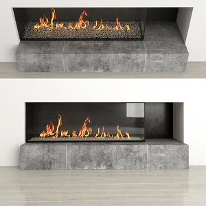fireplace 3D model