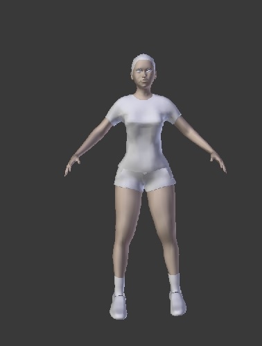 blender woman 3D model