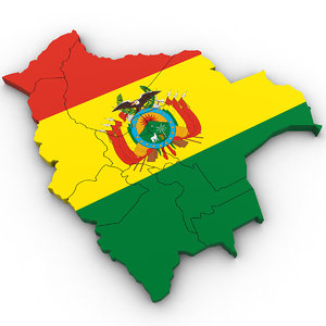 3D bolivia country