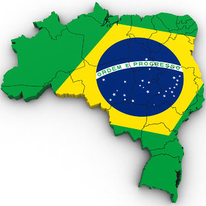 brazil country 3D model