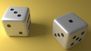 3D 6 edged dice