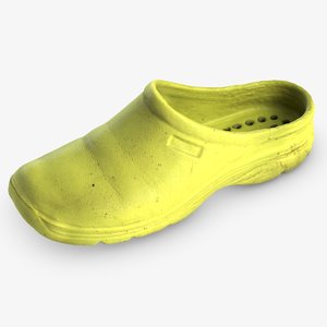 3D slippers subdivision model
