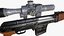 3D dragunov sniper rifle model