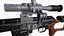 3D dragunov sniper rifle model