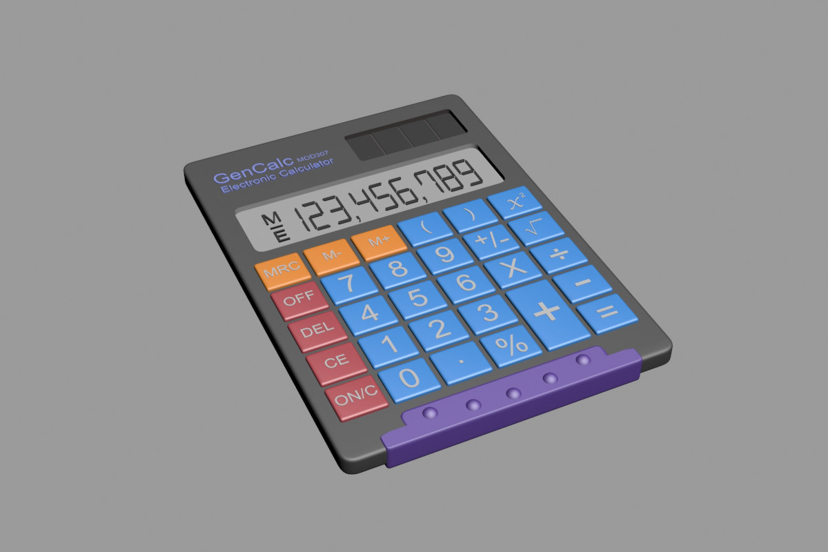 3D Model Calculator - TurboSquid 1301935