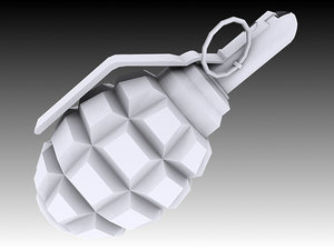 f1 grenade 3D model