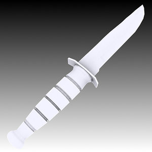 ka-bar knife 3D model