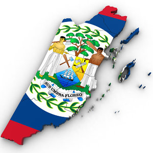 belize country 3D model