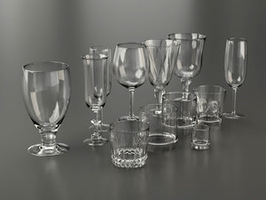 glassware glasses 3D model