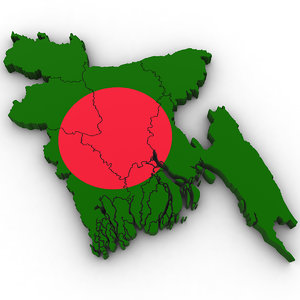 3D model bangladesh country