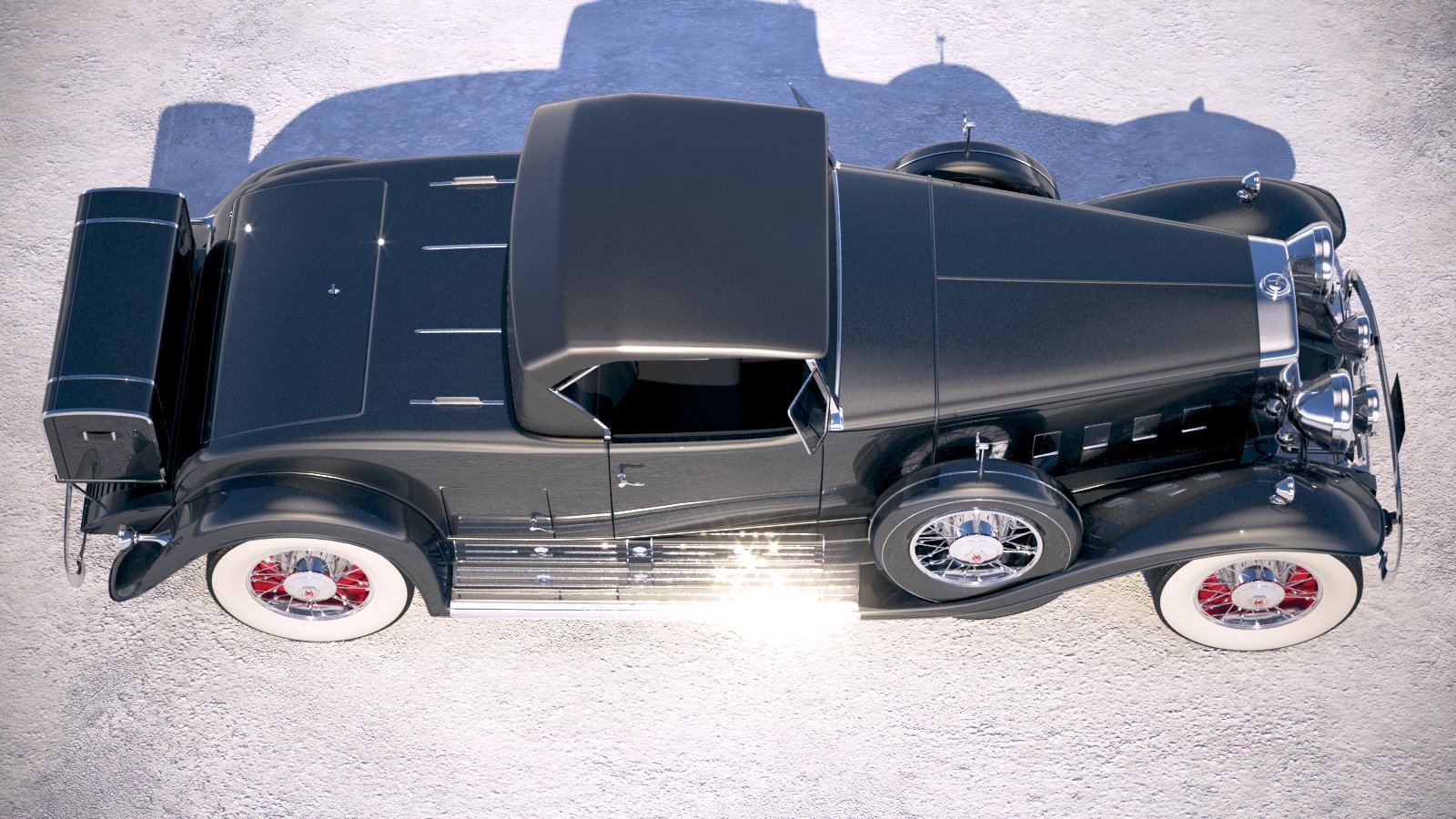 凯迪拉克v16 1930 roadster vray3d模型