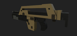stylized m41a rifle 3D