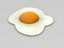 fried egg 3D