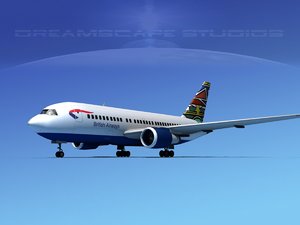 airline boeing 767 767-200er model