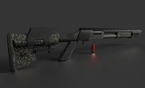remington 870 tactical 3D model