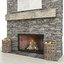 3D model fireplace stone