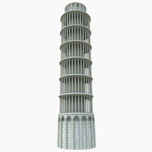 pisa tower 3D model